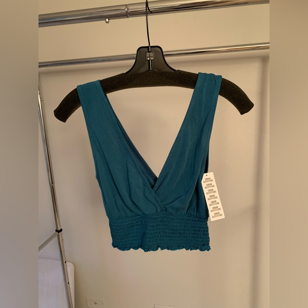 Urban outfitters deep v neck crop top